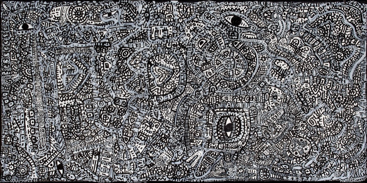 Attaque Apache, a painting by Space Raphaël