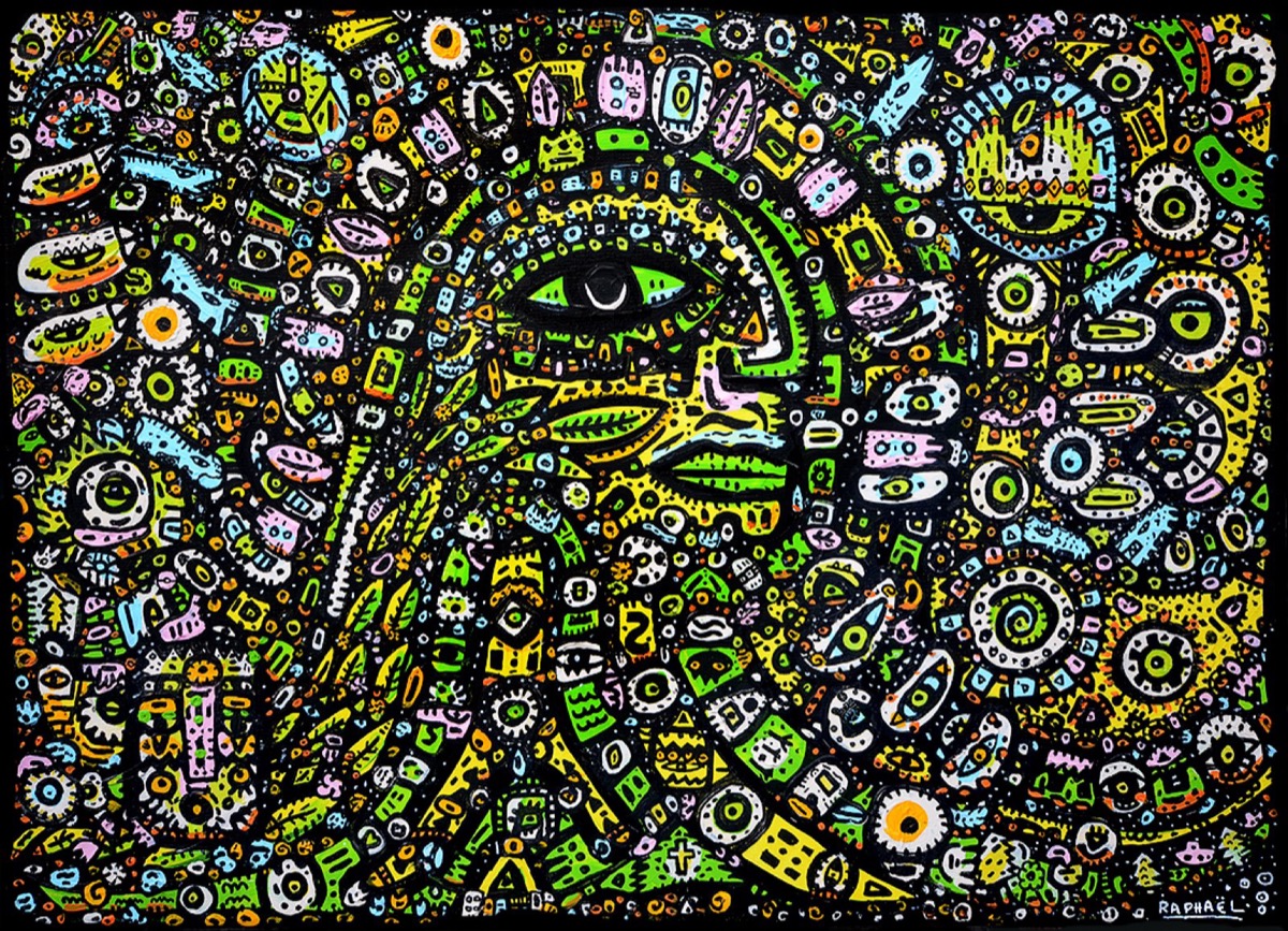 Facing Nature, a painting by Space Raphaël