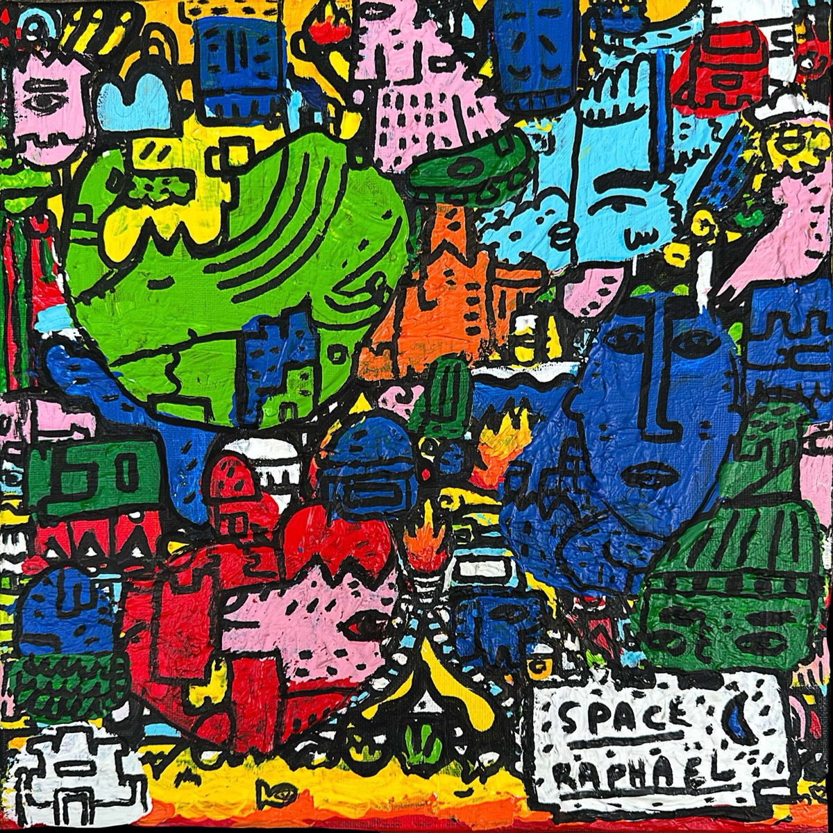 Heliopole, a painting by Space Raphaël