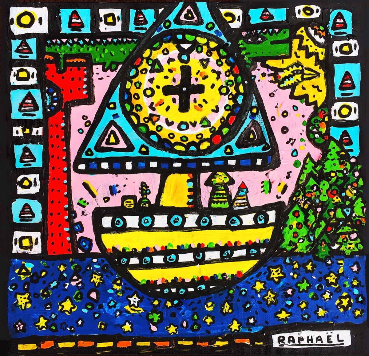 La Quete, a painting by Space Raphaël