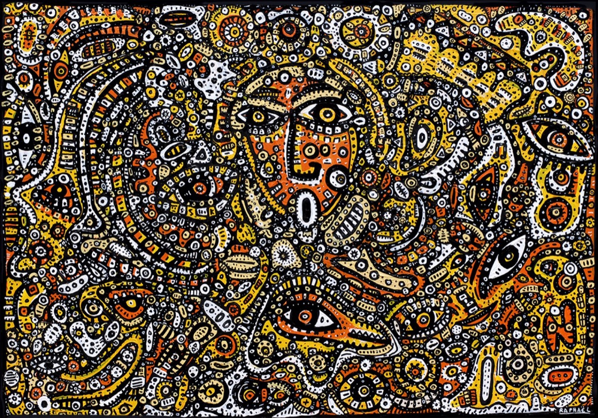 Les Cris, a painting by Space Raphaël
