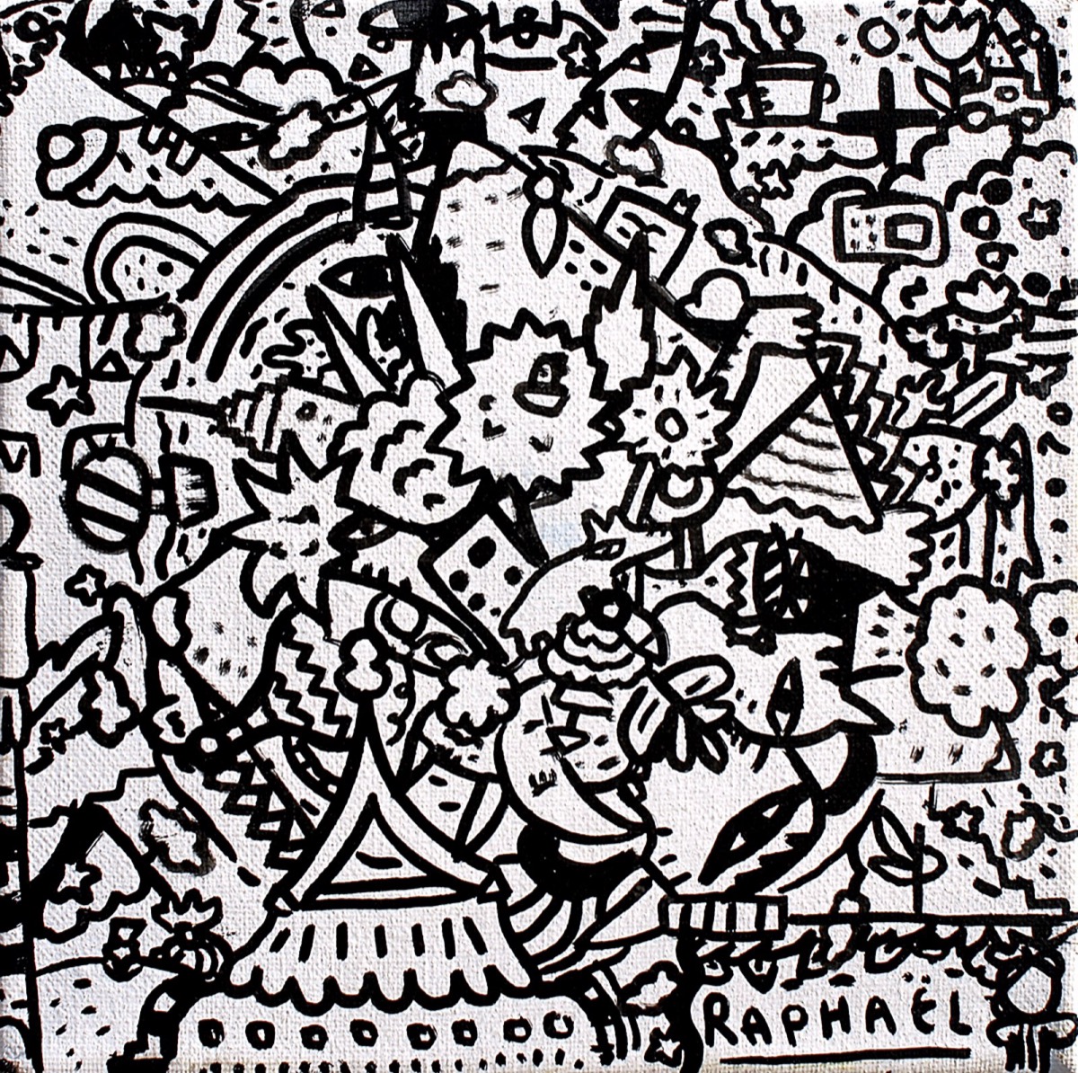 Les Durs Mysteres De La Vie, a painting by Space Raphaël