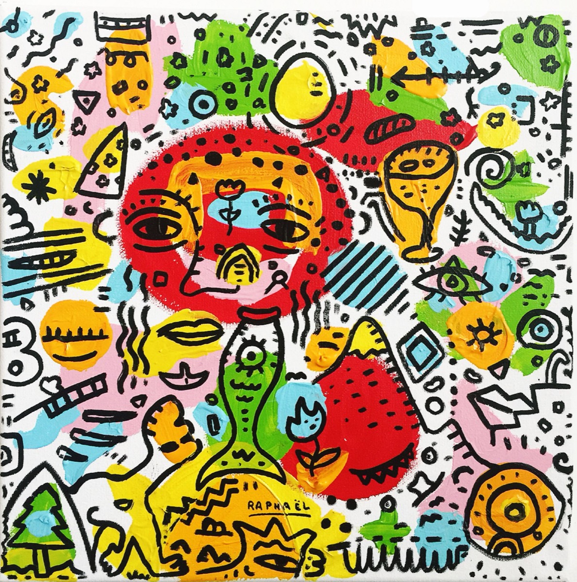 Lhomme Aux Cent Visions, a painting by Space Raphaël
