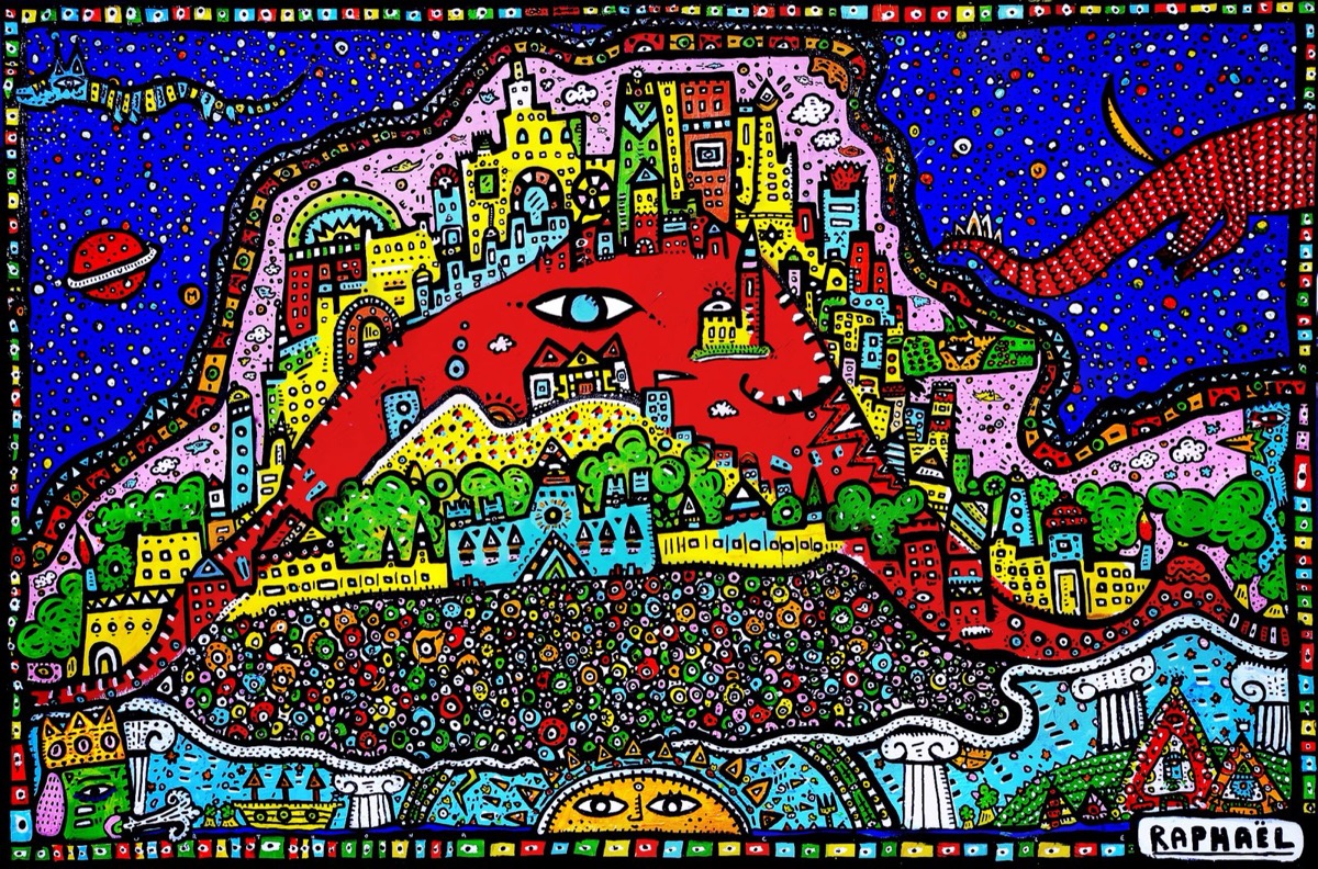 Mapuetos, a painting by Space Raphaël