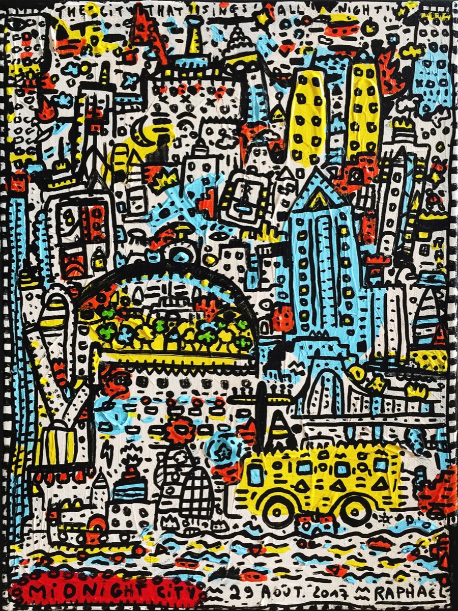 Midnight City, a painting by Space Raphaël