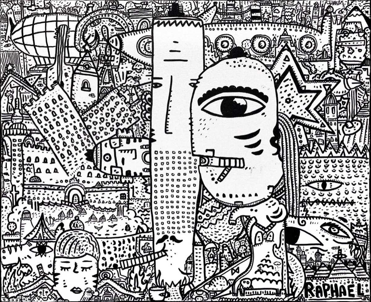 Nouveau Monde, a painting by Space Raphaël