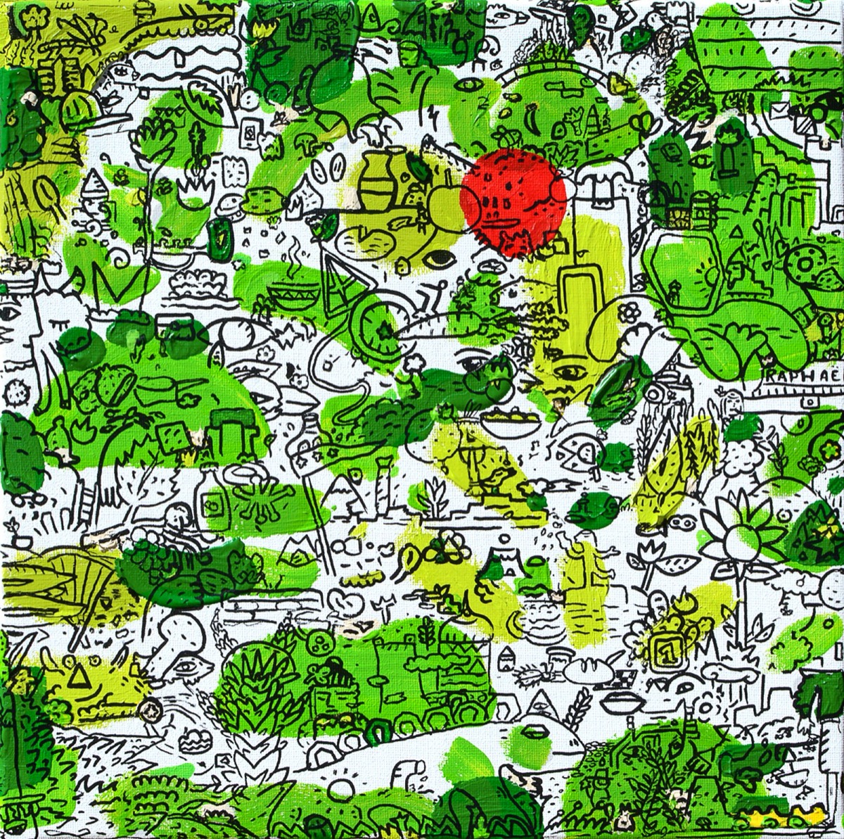 Oglala, a painting by Space Raphaël