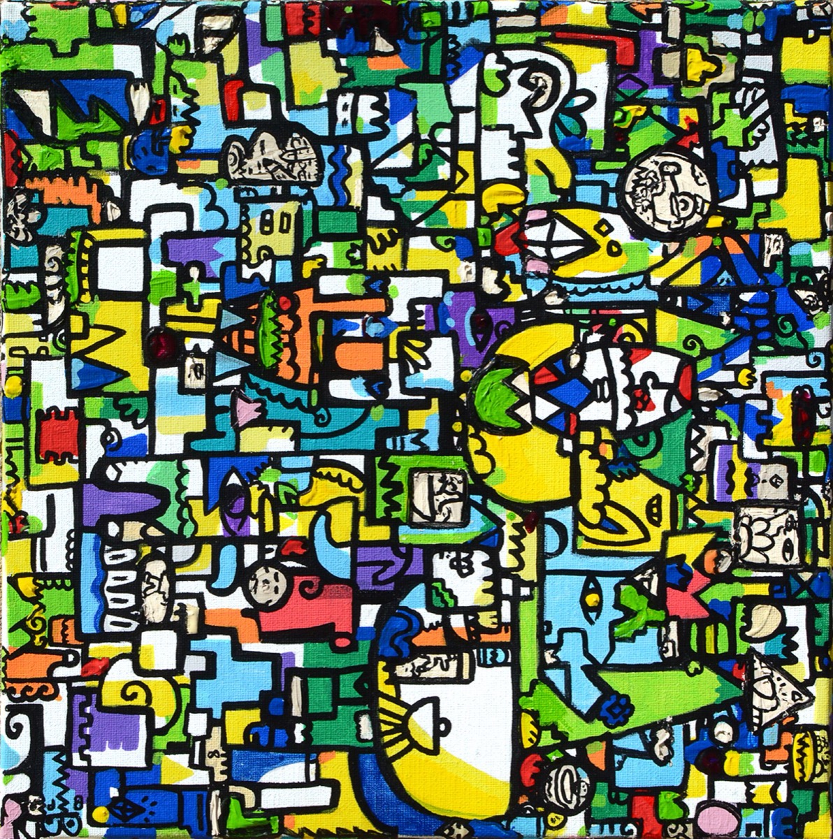Portion, a painting by Space Raphaël