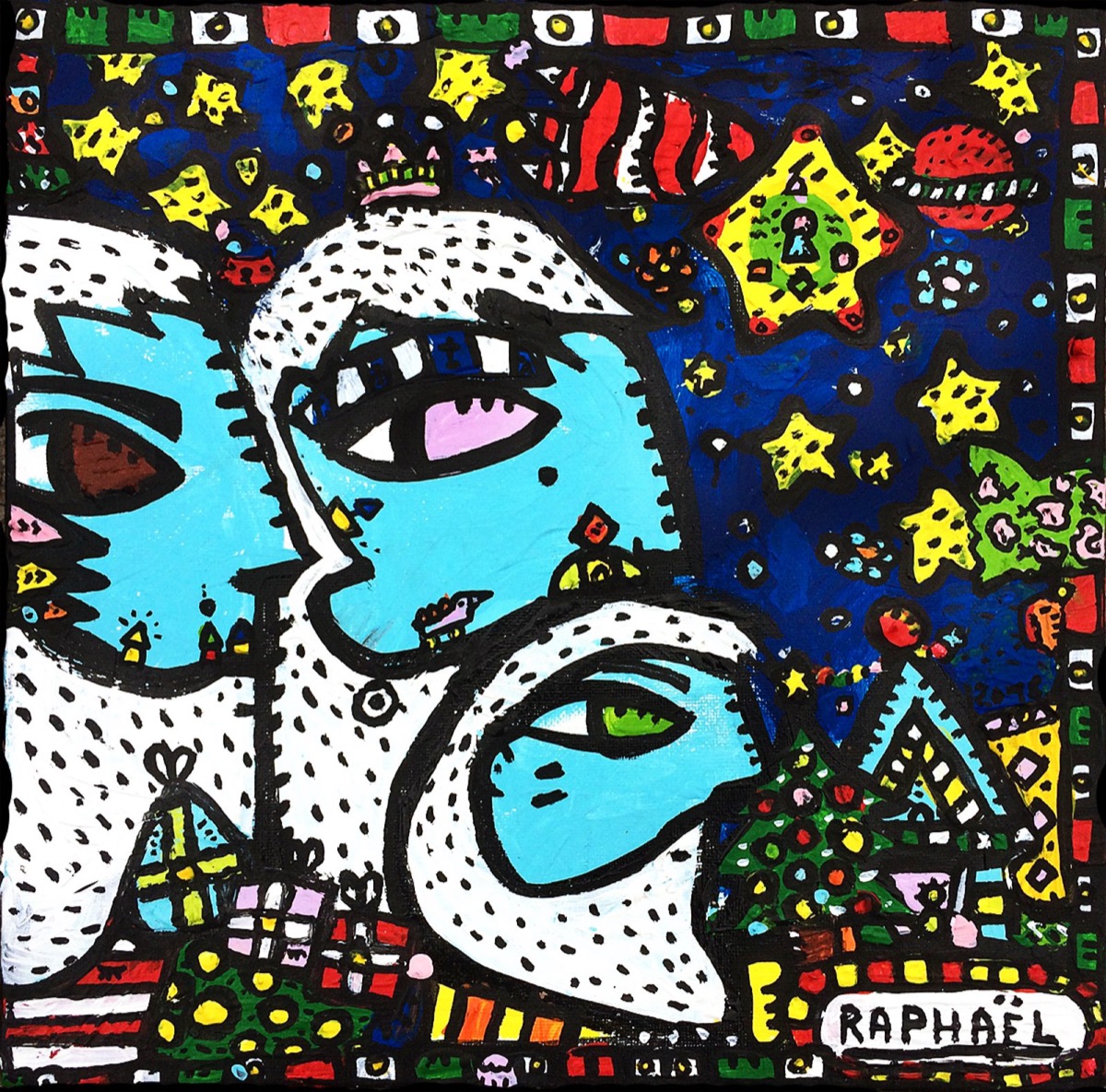 Rois Sages, a painting by Space Raphaël