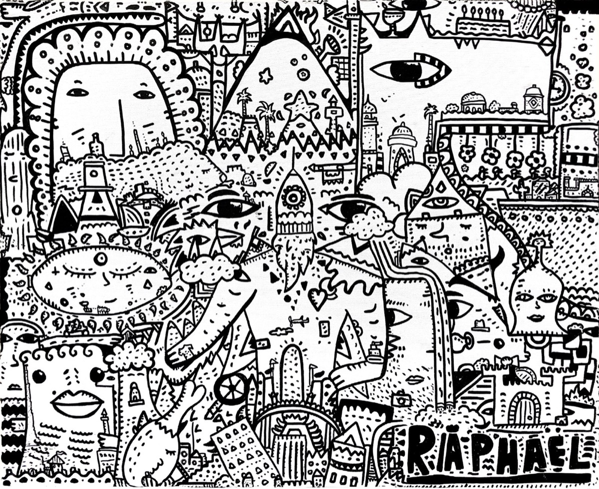 Roma Afrika, a painting by Space Raphaël