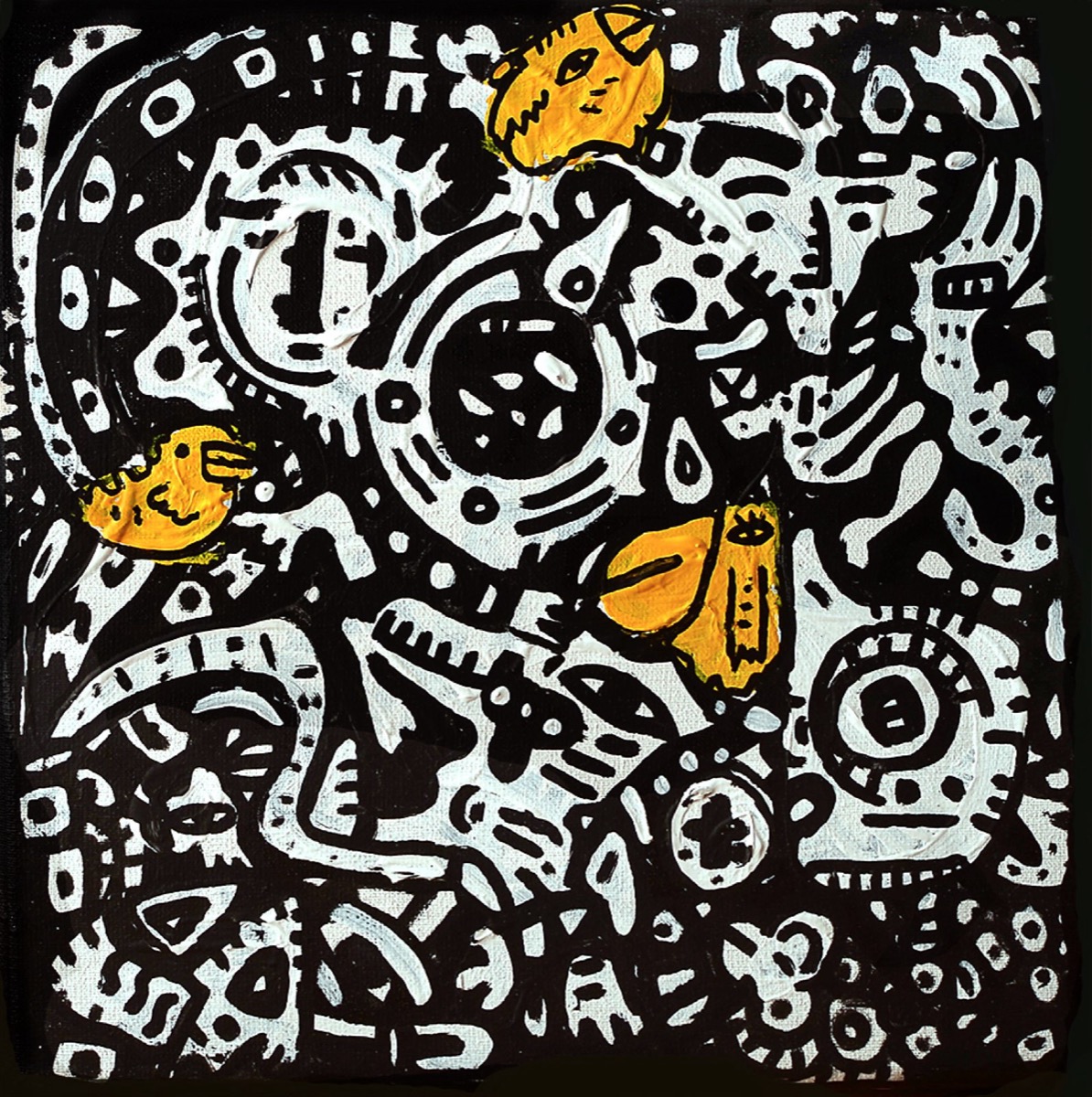 Runend The 3 Birds, a painting by Space Raphaël