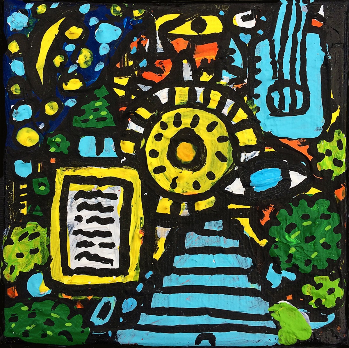 Savoirs Soleil, a painting by Space Raphaël