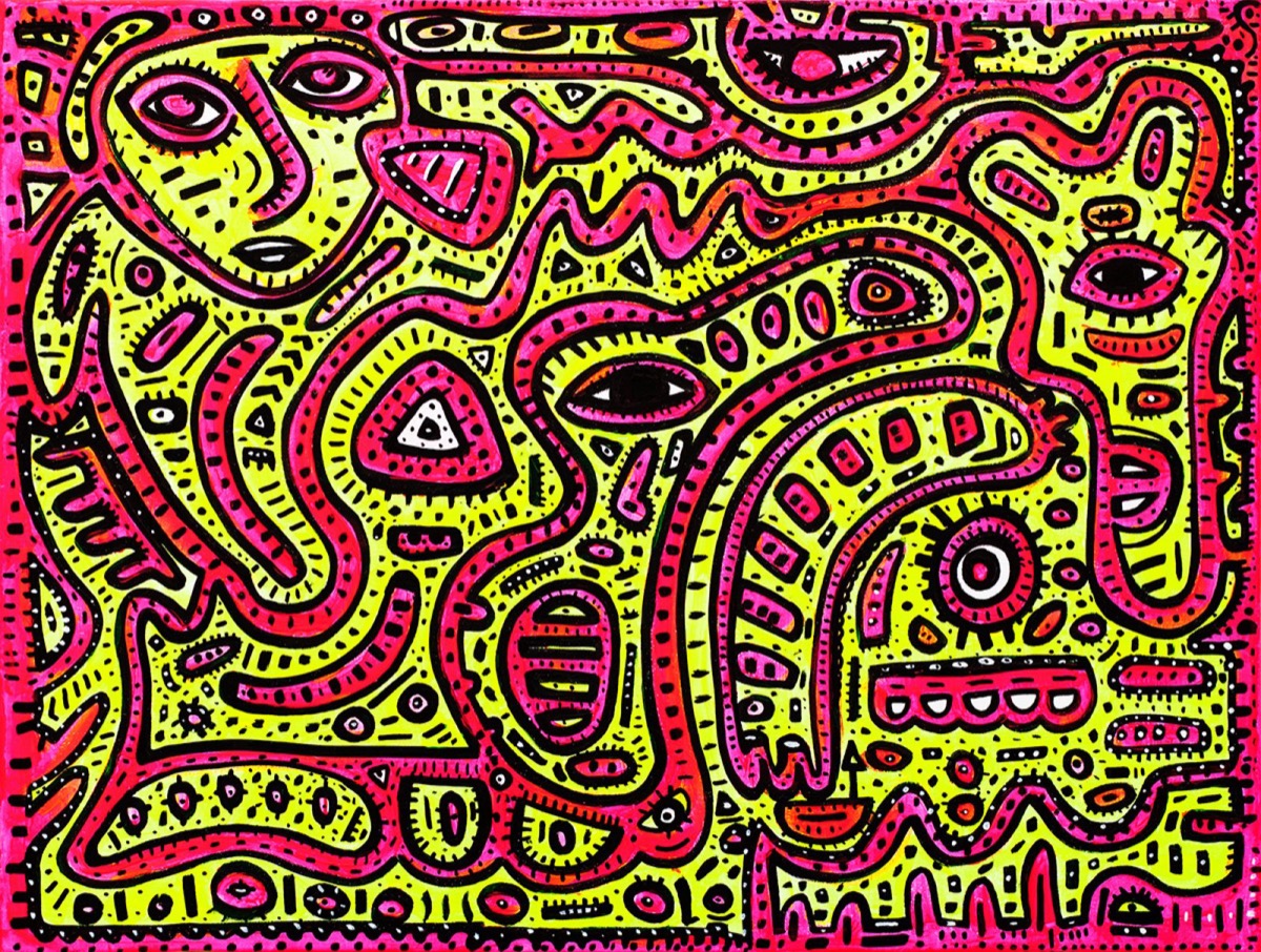 Skin Du Soir, a painting by Space Raphaël