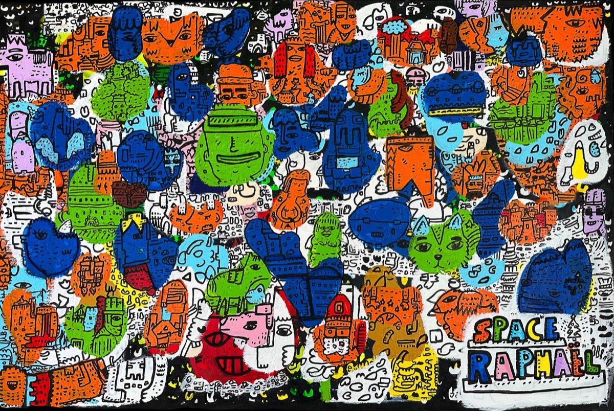 Spark Night, a painting by Space Raphaël