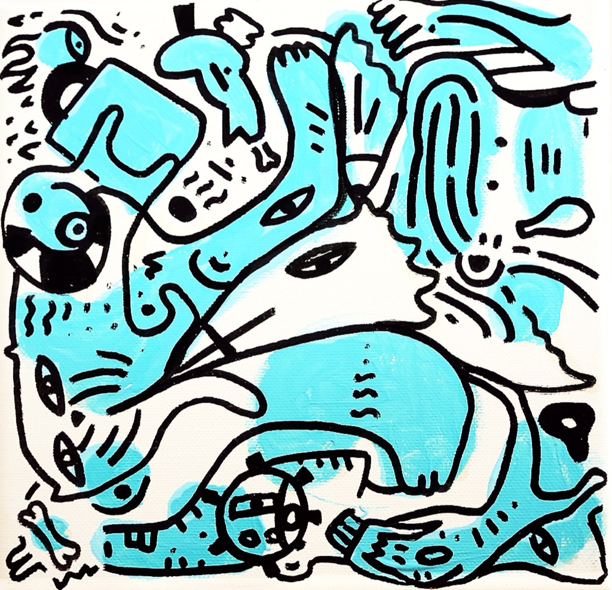 Today, a painting by Space Raphaël