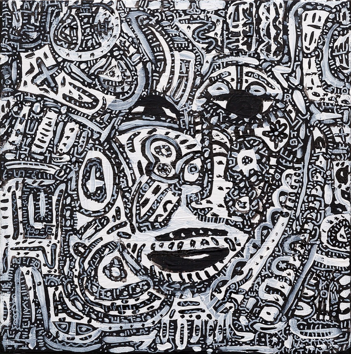 Un Doux Moment Dinattention, a painting by Space Raphaël