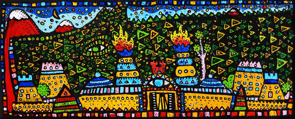 Un Dragon A Paris, a painting by Space Raphaël