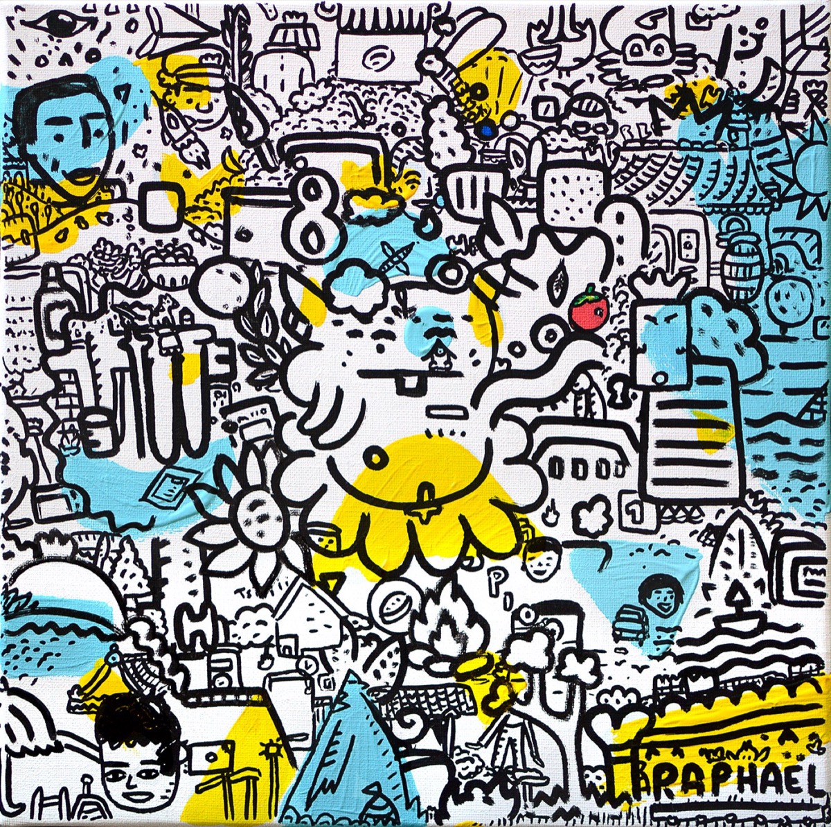 Vapeur Dhiver, a painting by Space Raphaël
