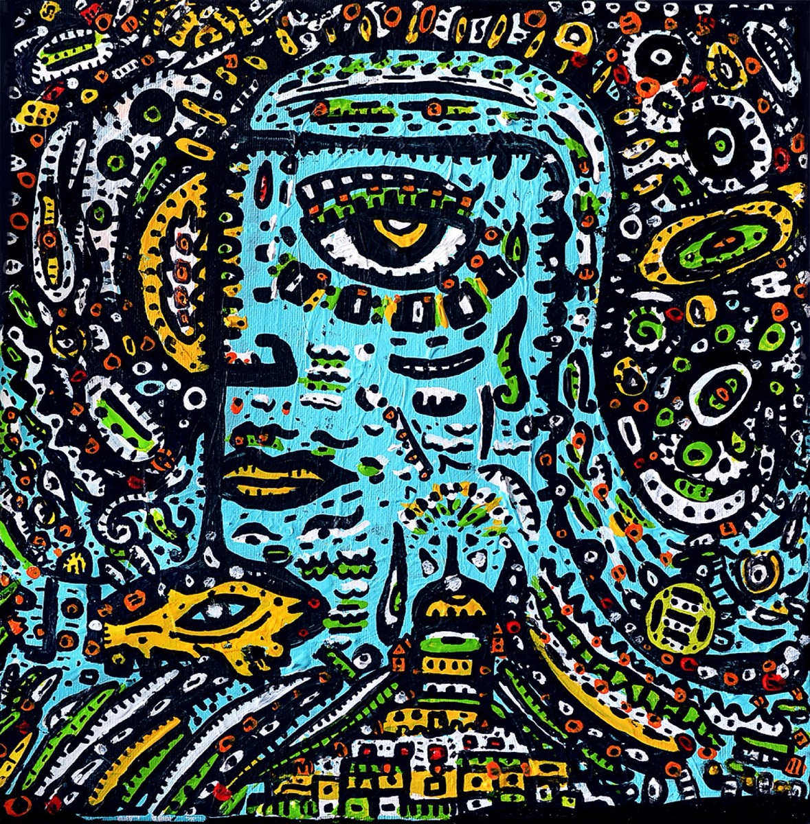 Vishnu, a painting by Space Raphaël