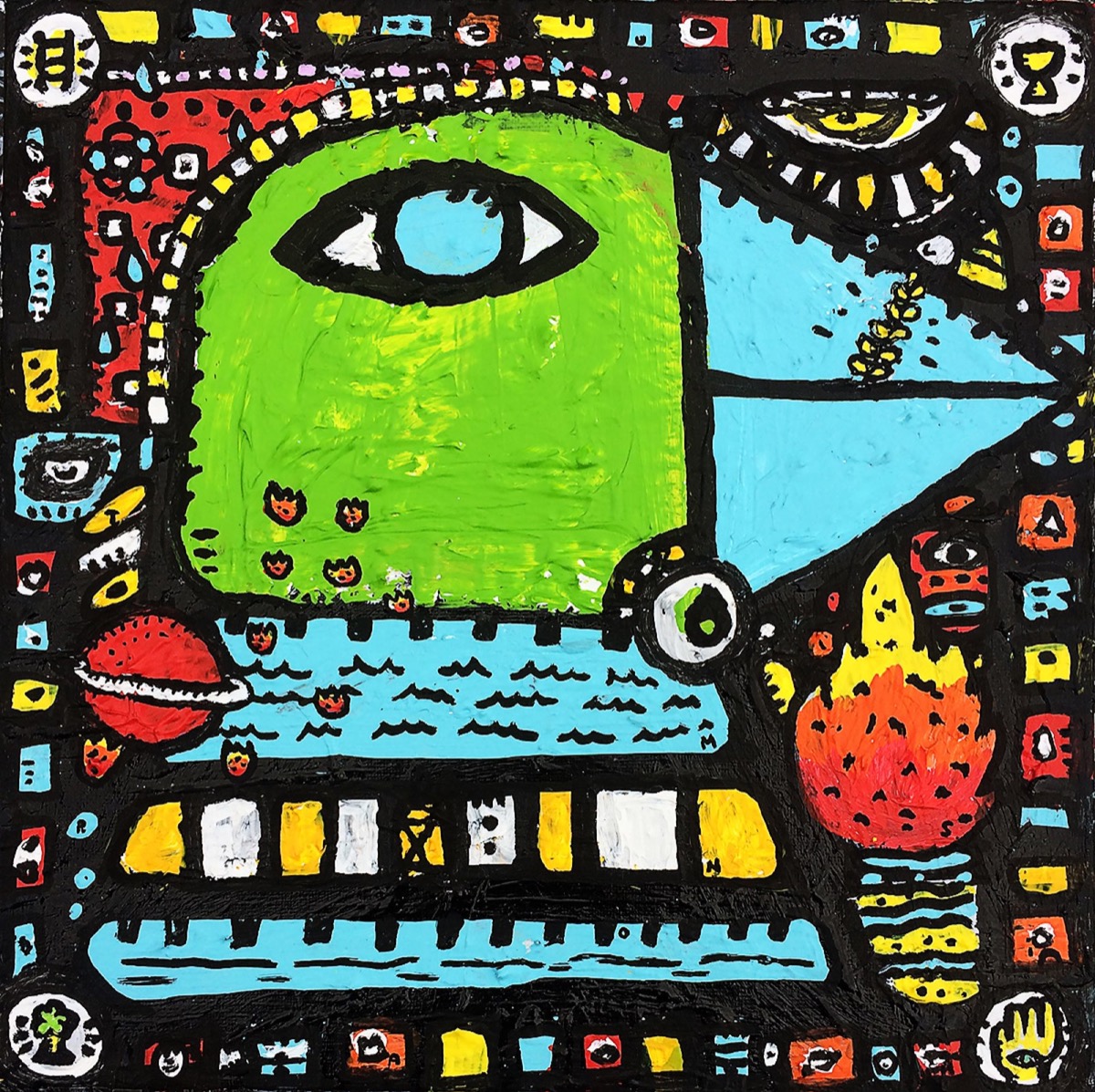 Zdarlight, a painting by Space Raphaël