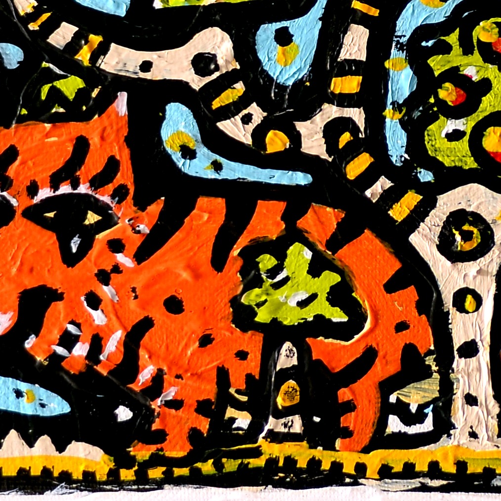 Conscience Physique — original painting artwork by Space Raphaël