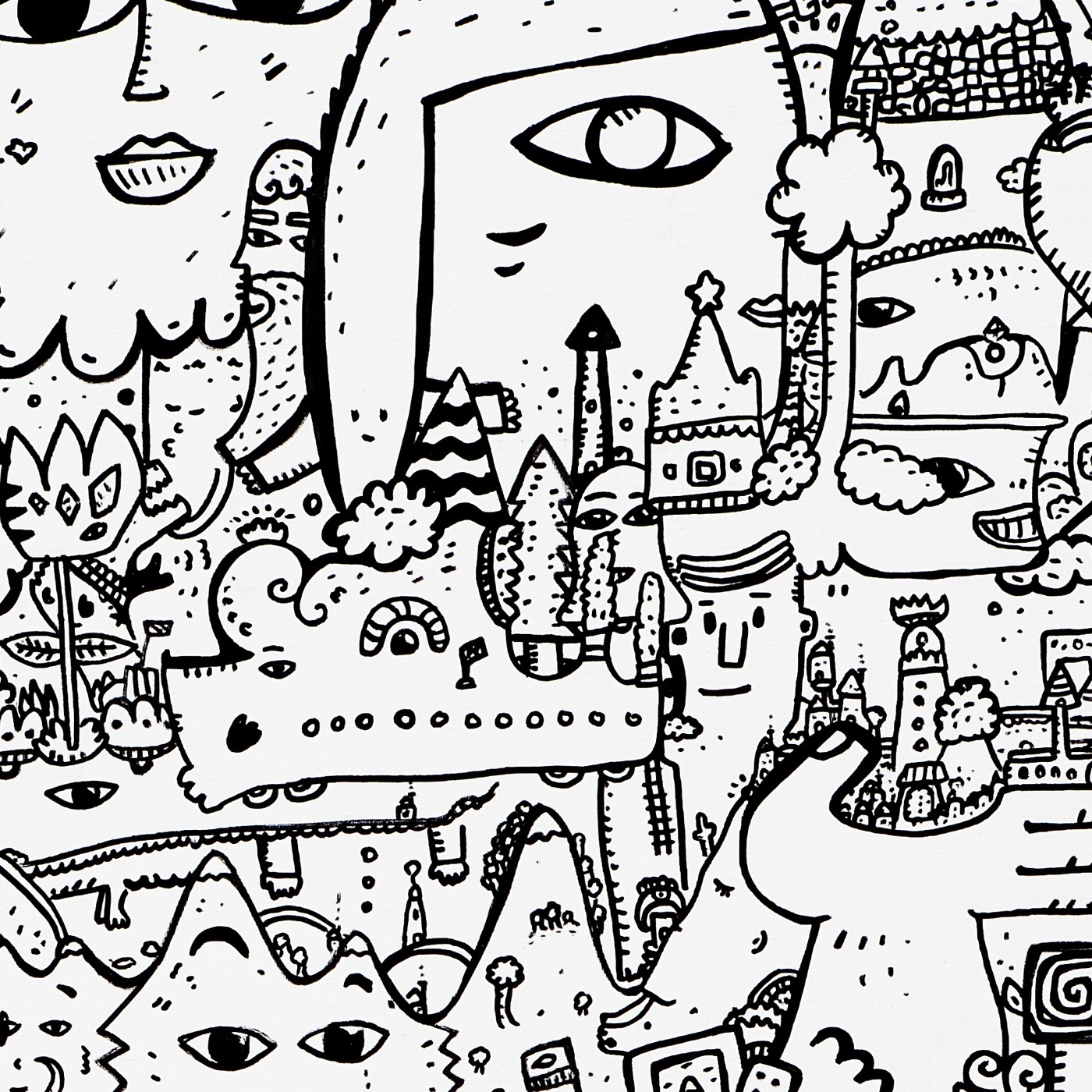 The Art of Living — original painting artwork by Space Raphaël