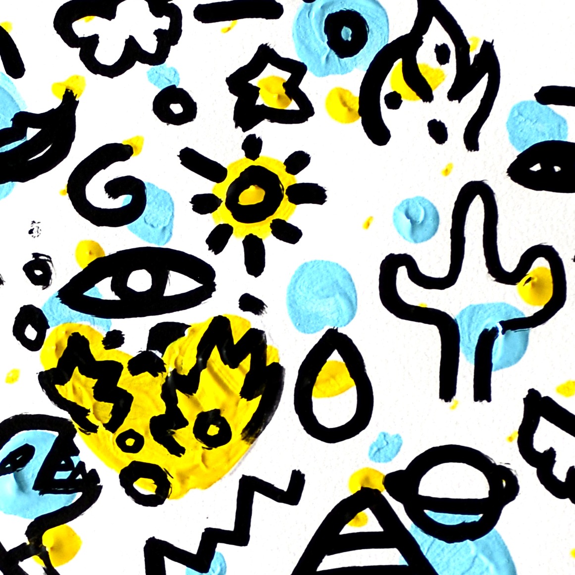 With Stars — original painting artwork by Space Raphaël
