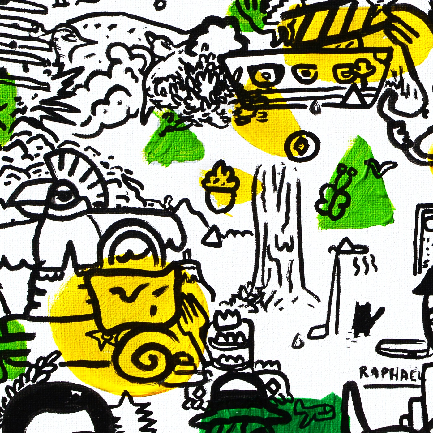 Fleurs de Cerisier — original painting artwork by Space Raphaël