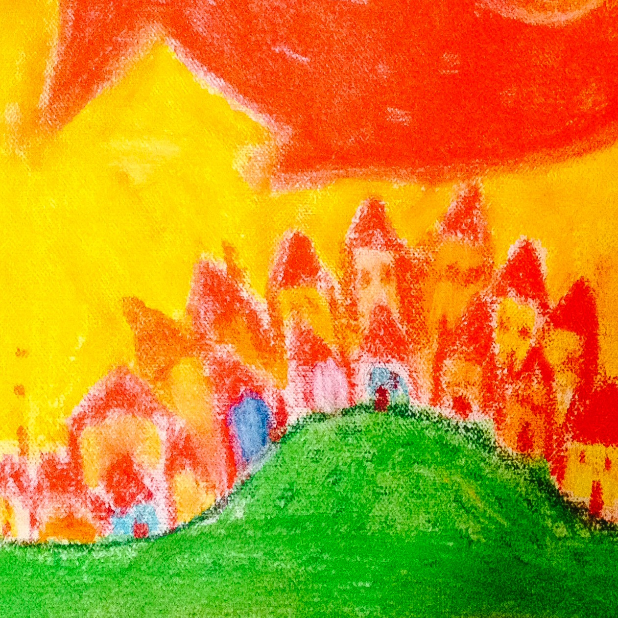 Poisson Rouge — original painting artwork by Space Raphaël