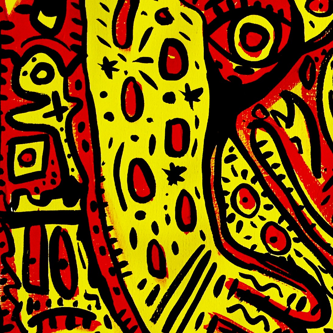 Feu Mercurien — original painting artwork by Space Raphaël