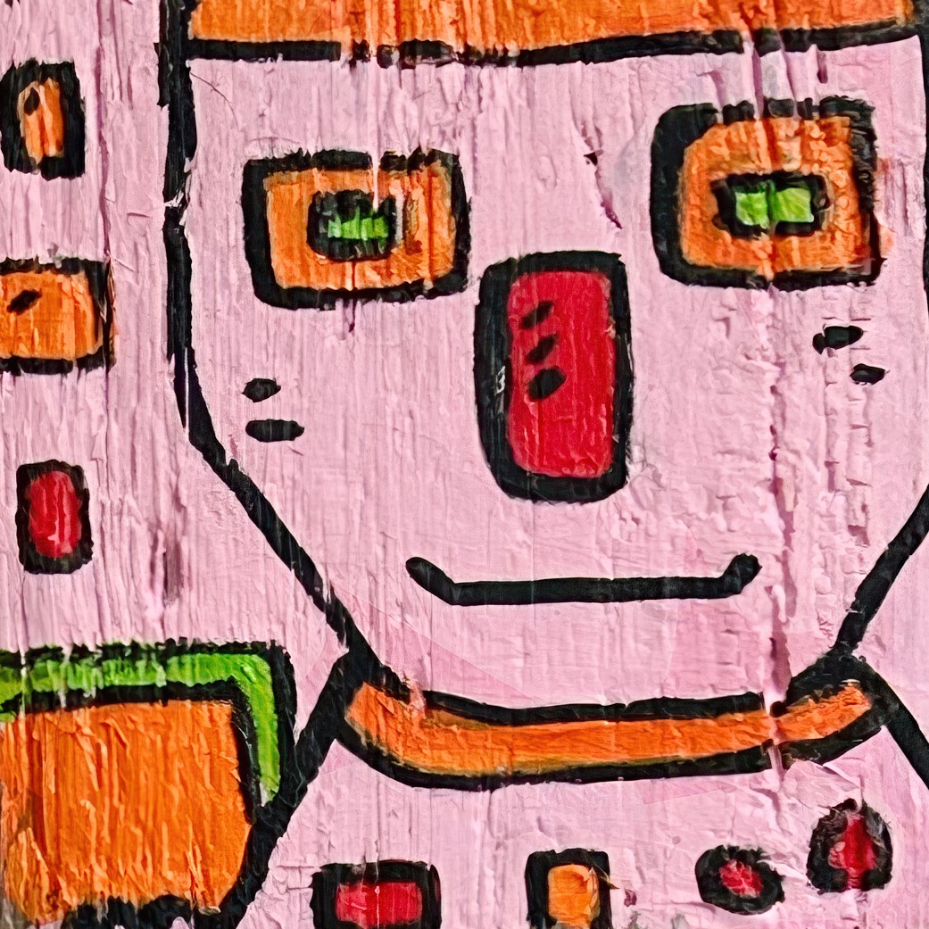 Le Déjeuner Exten — original painting artwork by Space Raphaël