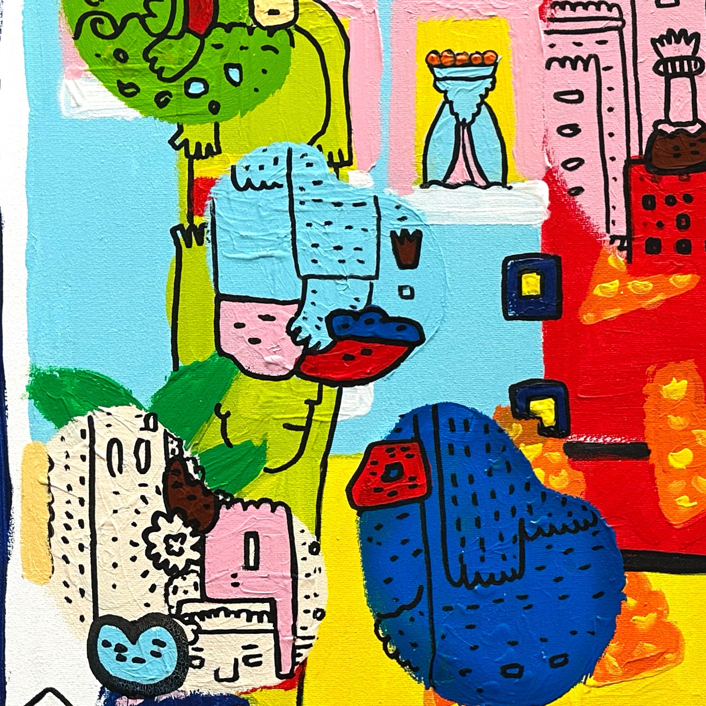 The Interest — original painting artwork by Space Raphaël