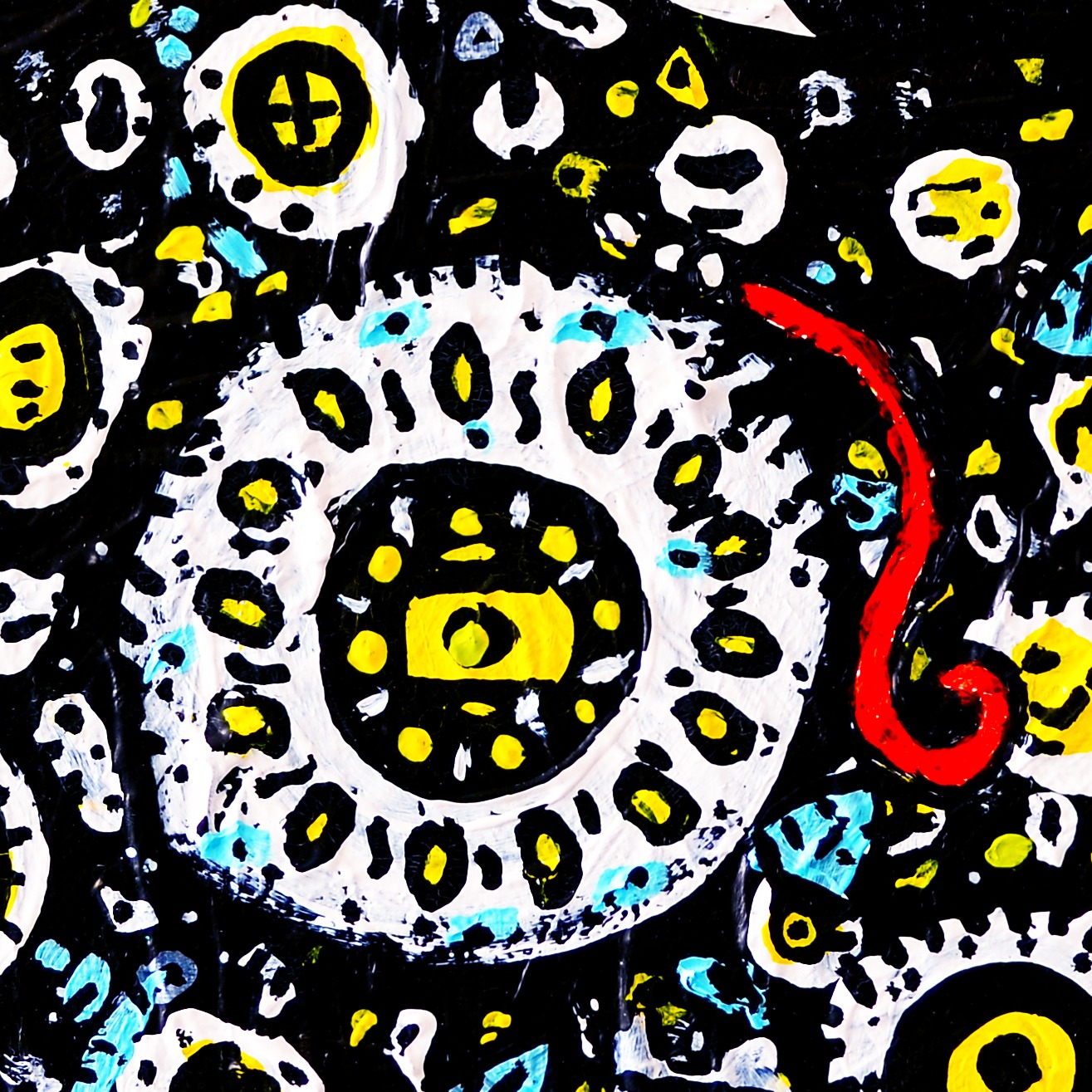 Dragon du Ciel — original painting artwork by Space Raphaël