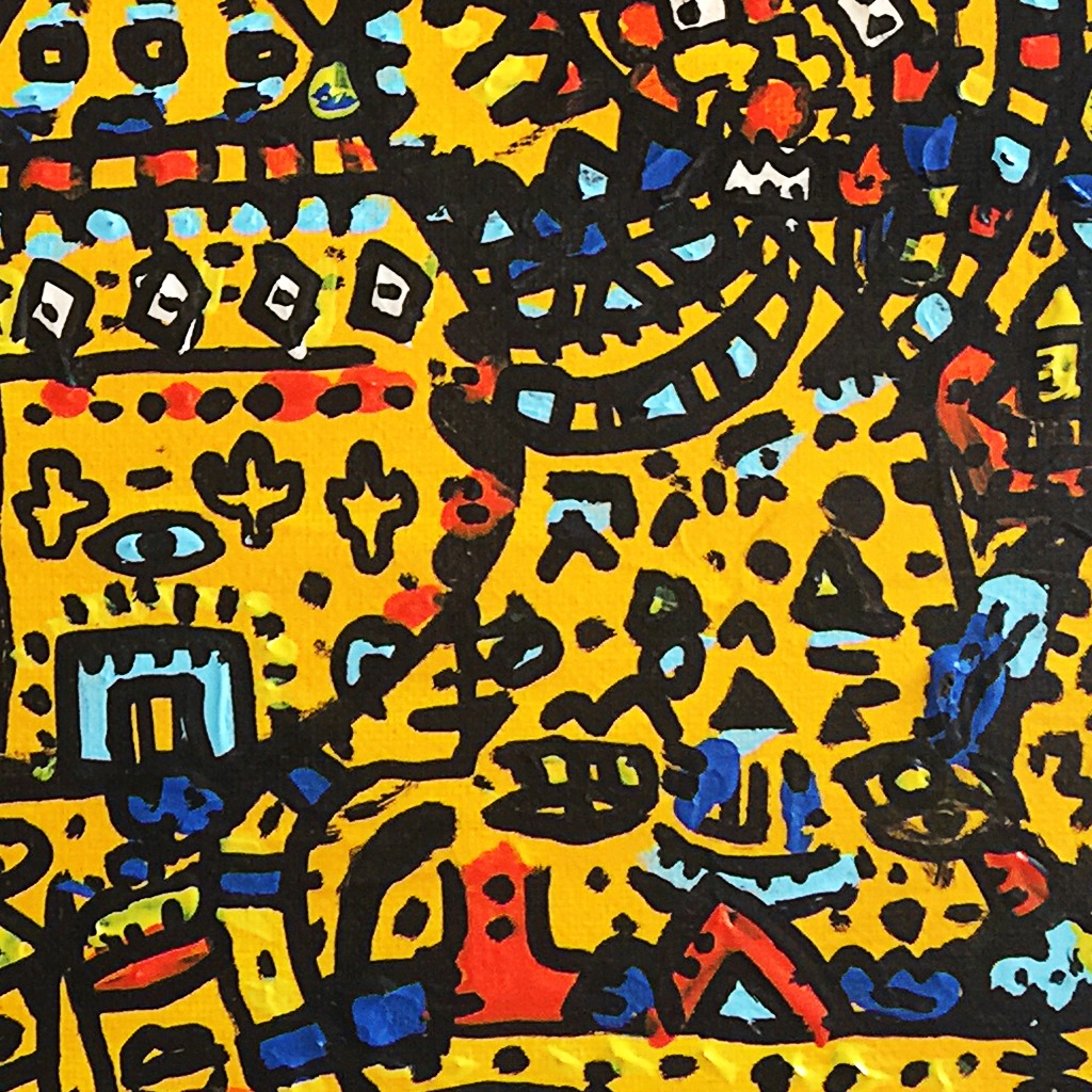 Chevalier — original painting artwork by Space Raphaël
