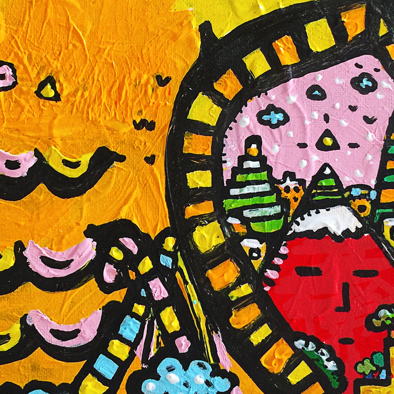 Horus — original painting artwork by Space Raphaël