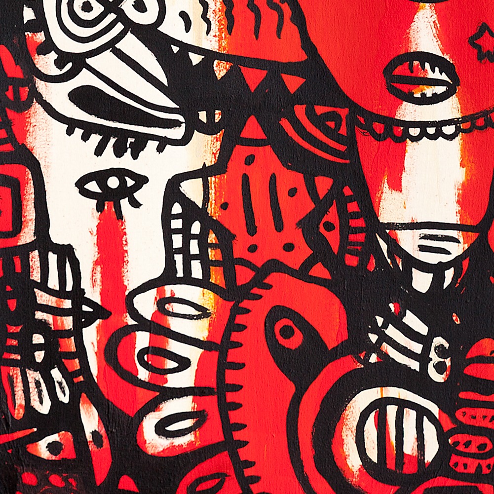 Il Était une Fois Dans l'Ouest — original painting artwork by Space Raphaël