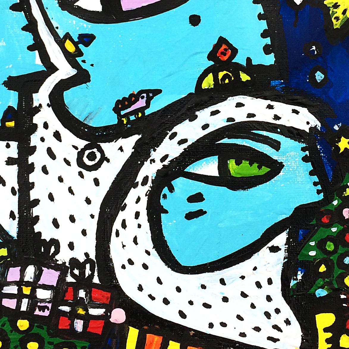 Les Rois Sages — original painting artwork by Space Raphaël