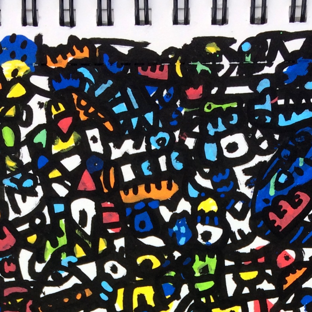 Donner à Voir — original painting artwork by Space Raphaël
